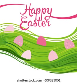 Happy Easter. Easter eggs. 