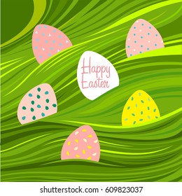 Happy Easter. Easter eggs. 