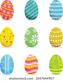 Happy Easter Eggs Illustration Vector Arts