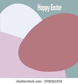 Happy Easter Eggs, Lettering Poster, Easter card. vector illustration, EPS10