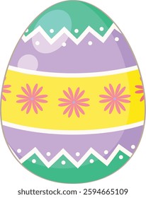 Happy Easter!. Easter eggs on white background. Spring holiday. colorful egg .Vector Illustration isolated.