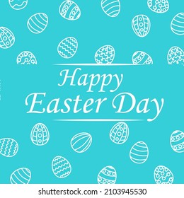 Happy easter Easter eggs seamless pattern, festive wrapping texture greeting card.