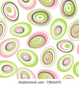 Happy Easter eggs seamless wrapper background - vector background for continuous replicate.