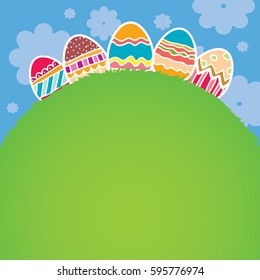 Happy easter element background
