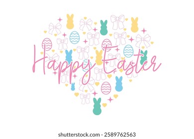 Happy Easter EPS T-shirt Design