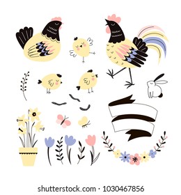 Happy Easter essentials graphic kit
