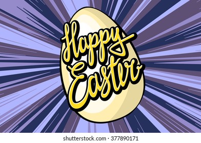 Happy easter everyone lettering for your design art