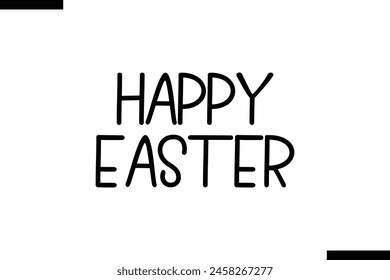 Happy Easter Family vector calligraphic inscription al typography text