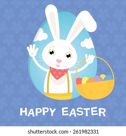 Happy Easter in frame