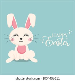 Happy Easter! Funny bunny!