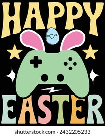 Happy Easter GAME t shirt design
