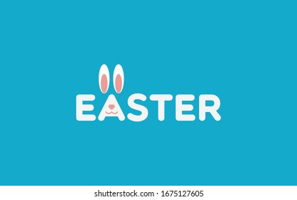 Happy easter, great design for any purposes. Decoration element.  Cartoon flat vector illustration.
