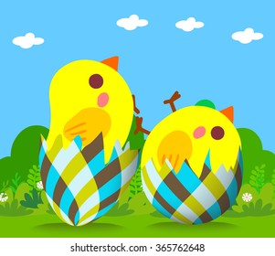 Happy Easter Greeting background