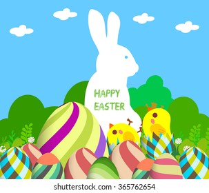 Happy Easter Greeting background