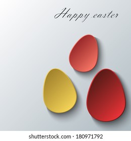 Happy Easter greeting banner. Eps10 Vector illustration