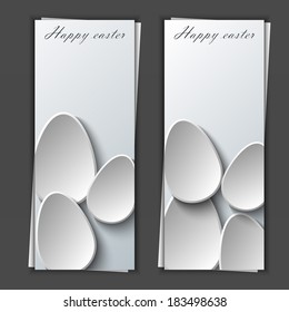 Happy Easter greeting banner. Eps10 Vector illustration
