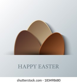 Happy Easter greeting banner. Eps10 Vector illustration