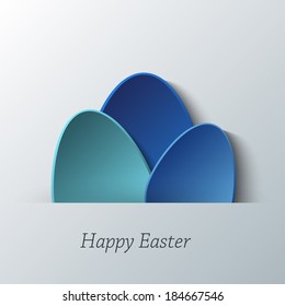 Happy Easter greeting banner. Eps10 Vector illustration