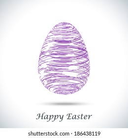 Happy Easter greeting banner. Eps10 Vector illustration