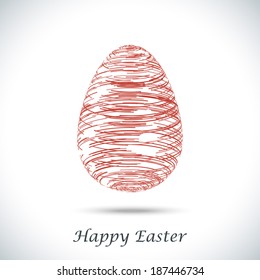 Happy Easter greeting banner. Eps10 Vector illustration