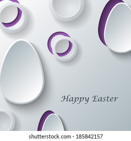 Happy Easter greeting banners. Eps10 Vector illustration