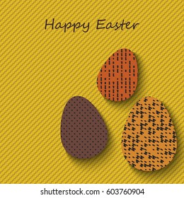 Happy Easter greeting banners. Eps10 Vector illustration