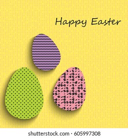 Happy Easter greeting banners. Eps10 Vector illustration