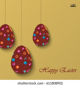 Happy Easter greeting banners. Eps10 Vector illustration