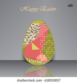 Happy Easter greeting banners. Eps10 Vector illustration