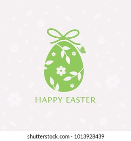 Happy Easter greeting card.