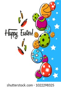 Happy Easter greeting card