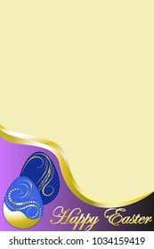Happy Easter greeting card