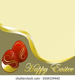 Happy Easter greeting card