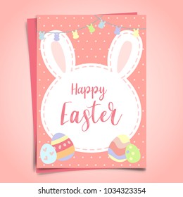 Happy Easter greeting card