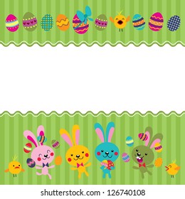 Happy Easter greeting card