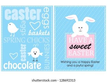 Happy Easter greeting card
