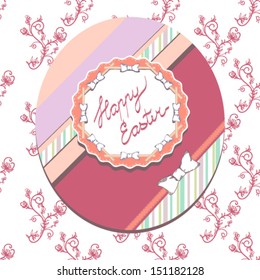 Happy Easter. Greeting card