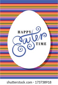 happy easter greeting card 
