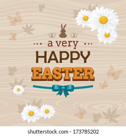 Happy Easter greeting card