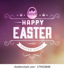 Happy Easter greeting card 