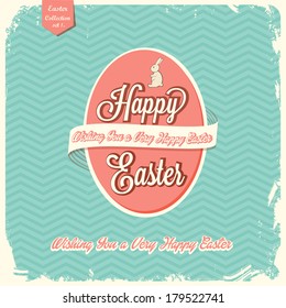 Happy Easter greeting card 
