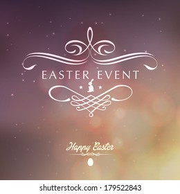 Happy Easter greeting card 