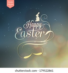 Happy Easter greeting card 