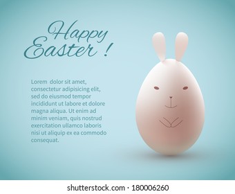 Happy Easter greeting card.
