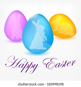 Happy Easter greeting card