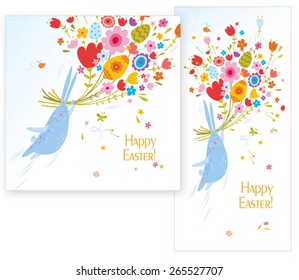 happy easter greeting card
