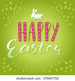 Happy Easter Greeting Card.