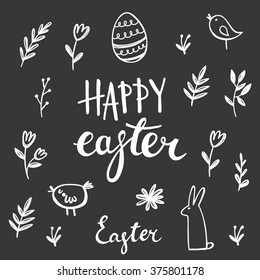 Happy Easter greeting card 