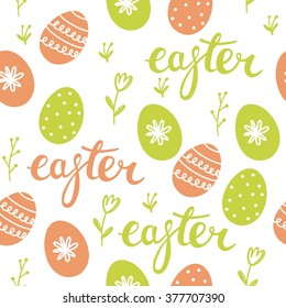 Happy Easter greeting card 