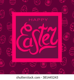 Happy Easter greeting card.